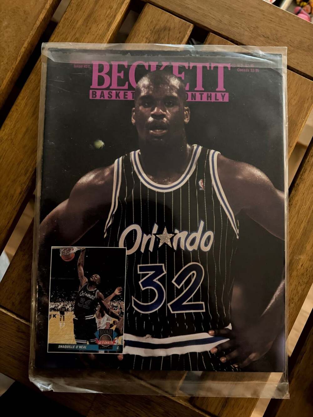 Beckett Basketball Monthly August 1993 Issue #37 Shaquille O'Neal